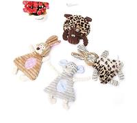 MERRYHAPY Bite-resistant Plush Dog Chewing Pink Bunny Cartoon Animal Shape Sound-making Pet Plaything for Home Office Shop Interactive Chew to Reduce Boredom and Protect Furniture