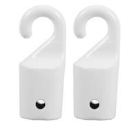 MERRYHAPY Blind Wand Tip Hooks Replacement Easy to Store Blind and 2pcs White Plastic, Tasteless, Simple and Generous Style Curtain Suitable for Window Treatment Hardware