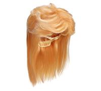 MERRYHAPY Blonde Mullet Wig Synthetic Heat Resistant Fiber Long Hair Wig for Men 80s Retro Costume Halloween Party Cosplay Accessory