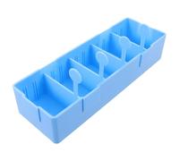 MERRYHAPY Blue Abs Medicine Dispenser Tray with Multigrid Medicine Classification Box and Antislip Bottom, Hygienic Solution for Stable Transit in Hospitals and Compounding Centers