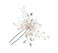 MERRYHAPY Bridal Rhinestone Flower Hairpin Elegant Shaped Hair Jewelry for Weddings and Proms for Brides and Bridesmaids Delicate Hair Accessories for Special Occasions