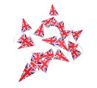 MERRYHAPY British Union Jack Triangle Bunting Banner Polyester Outdoor Party Decoration for National Celebrations Festivals and Sports Events