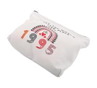 MERRYHAPY Canvas Travel Makeup Bag Thickened Organizer Pouch Versatile Space for Cosmetics Nail Pencil Storage Creative Birthday Favor for Women Mothers Sisters Female Friends