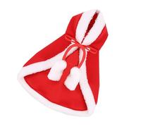 MERRYHAPY Christmas Pet Dog Cat Cloak with Red Hat Puppy Poncho Christmas Costume Party Dress Pet Cloak for Small to Medium