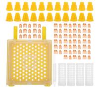 MERRYHAPY Complete Queen Rearing Kit with Plastic Cell Cups and Easy to Use Grafting Tools for Beekeeping and Backyard Hive Accessories to Simplify Bee Nurturing