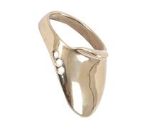 MERRYHAPY Convenient Brass Archery Thumb Ring Professional Finger Guard with Pad and Ropes for Archery Adults and Beginners