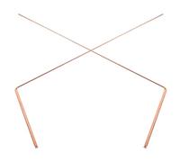 MERRYHAPY Copper Dowsing Rods 2pcs Efficient and Stable Water Diviners for Spirit Hunting Outdoors