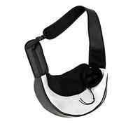MERRYHAPY Creative Foldable Pet Carrier Bag Portable Crossbody Storage for Cats and Dogs Breathable Honeycomb Mesh Comfortable Shoulder Strap for Outdoor Travel and Adventures