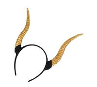 MERRYHAPY Creative Gold Antelope Horn Headband for Women Funny Cosplay Hairband Comfortable Halloween Party Accessory for Costume Dress Up and Photo Props