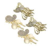 MERRYHAPY Creative Hair Clip Women 4pcs Opal Butterfly Hair Barrettes Moving Wings for Wedding Party
