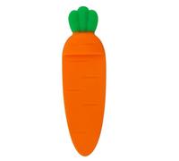 MERRYHAPY Creative Orange Students Carrot and Bookmark Silicone for Cute Pendant Sturdy Material Readers Reading and Giving