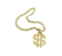 MERRYHAPY Creative Pet Necklace with Charm Pendant Adjustable Gold Tone Collar Accessory for Dogs Fashionable Pet Supplies for Unique Party Look and Comfortable All-day Wear