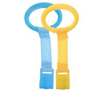 MERRYHAPY Crib Pull up Rings 4pcs Toddler Bed Hanging Toys Safe Nylon Material Playpen Accessories for Baby