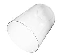 MERRYHAPY Cylindrical Betta Fish Tank with Ecosystem Terrarium Accessories Clear Plastic Mini Turtle Aquarium for Desktop Landscape Stylish Round Ecological Fish Bowl for Home Office Use