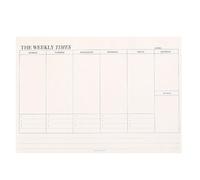 MERRYHAPY Daily Planner Notebook White Paper Tear-away Memo Notepad with Check to Do List and Record Memos Features, Simple Style for Learning Plan and Office Use