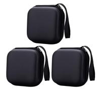 MERRYHAPY Data Line Storage Pouch Earphone Storage Pouch Travel Digital Bag with Smooth Zipper Design Wear-Resistant EVA Material Compact Size for Organizing Digital Accessories Black