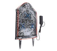 MERRYHAPY Dual-color Led Tombstone Decoration Halloween Graveyard Prop Stakes for Outdoor The Dark for Spooky Garden Decor