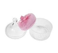MERRYHAPY Extra Large Soft Makeup Powder Puff with Container 90 * 30mm Pink Fluffy Foundation Applicator for Women for Face and Body Use