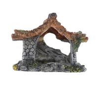 MERRYHAPY Fish Tank Ornament Cottage Simulation House for Shrimp Breeding Decorative Underwater Hideout for Aquatic Pets Creates Fun Hiding Spots Fits Freshwater