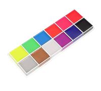 MERRYHAPY Fluorescent Body Paint Kit Oil- Makeup for Halloween and Parties Safe Easy to Apply Non-toxic Grease Paint for Artists and Performers
