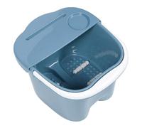 MERRYHAPY Foot Massage Bucket and Foot Wash Basin Elevated Thickened Soak Basin with Lid Blue for Home Relaxation and Leg Care