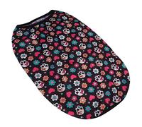 MERRYHAPY Funny Pet Halloween Outfit Dog Vest Skull Print Red Heart Skeleton for Puppy