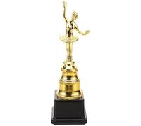 MERRYHAPY Golden Plastic Dance Competition Trophy with Ballet Dancer Statue, Stable Longevity and No Burr Features, for Talent Shows and Recess Games Award