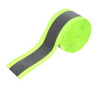 MERRYHAPY Green Reflective Ribbon Sew on Strip for Jackets and Dog Collars, High Visibility Polyester Tape, Easy to Sew and Weather Resistant for Rides and Runs, 1 Roll