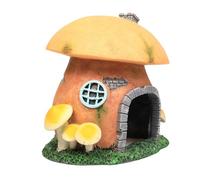 MERRYHAPY Green Resin Crested Gecko Hide Aquarium Decoration with Landscaping Adornment and No Color Peeling, Fish Tank Shelter and Reptile Hiding Cave Ornament for Aquarium and Fish Tanks