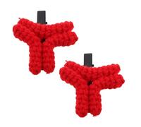 MERRYHAPY Hair Pin Red Fun Hair Clip for Women Angry Barrettes Curly Bangs Knitting Angry Mark on Bangs