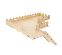 MERRYHAPY Hamster Wooden Platform with Ladder and Fence for Activity Enhancement Sturdy Habitat Accessory for Dwarf Hamsters Gerbils and Mice Encourages Exploration and Play
