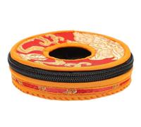 MERRYHAPY Handmade Tibetan Bell Sleeve Cloth Pouch Nepal Style Cotton with Delicate Workmanship and Storage of Handbell or Tingsha Cymbals for Meditation Bell Suitable for Religious Use