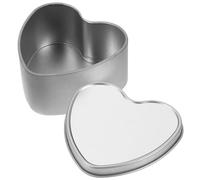 MERRYHAPY Heart-shaped Small Tin Box Candy Holder Sublimation Printable Iron Storage Case for Storing Rings and Jewelry Decorative Valentine Box