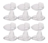 MERRYHAPY Heel Protectors 8 Pairs Soft Silicone PU Gel Foot Pads Non-Slip Transparent Inserts for Heel and Foot Walking and Sports Shoes