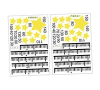 MERRYHAPY Height Measurement for Kids Growth Chart Wall Decal Star Design 2 Sheets Easy to Apply PVC Sticker for Children