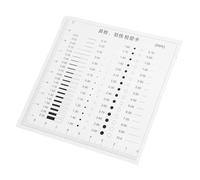 MERRYHAPY High Precision Measurement Transparency Film Ruler for Industrial Defect Measuring Crack Gauge and Diameter Line Inspection Tool Portable Plastic Design for Accurate Use