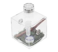MERRYHAPY High Transparency Spider Habitat Box with Lamp Small Jumping Spider Enclosure for Easy Observation and Care Lightweight and Portable Carrier for Enthusiasts