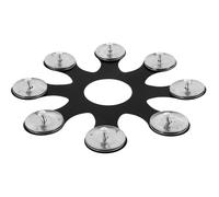 MERRYHAPY Hihat Bell for Drum Pet and Stainless Steel, Black, for Popular Music Tambourine Hihat Drum Set Accessory Enhanced Tonal Layering and Improved Rhythm