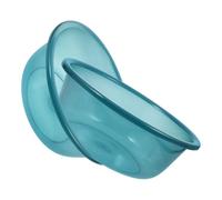 MERRYHAPY Household Wash Tub Large Capacity Plastic Basin 2pcs with Smooth Surface for Kitchen and Foot Bath 10.24X7.87X3.94 Inch