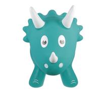 MERRYHAPY Inflatable Dinosaur Ride for Indoor Bouncing Plaything Thickened PVC Material Cartoon Triceratops Design and Fun Dinosaur for