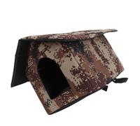 MERRYHAPY Insulated Outdoor Cat Shelter Waterproof Cozy Cat House Weatherproof Materials s Desert Camouflage