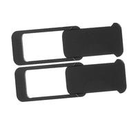 MERRYHAPY Laptop Webcam Privacy Lens Protector Slide Cover for Laptop and Computer, Black Square Shape Camera Cover Slider, Compatible with Notebook and Pc, 2pcs