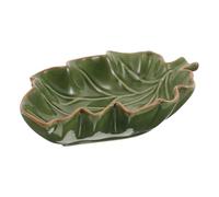 MERRYHAPY Leaf Shaped Ceramic Butterfly Puddler and Bee Feeder - Outdoor Watering Station for Garden and Lawn Beneficial Insects, Suitable, 18x13x4cm
