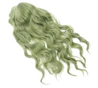MERRYHAPY Long Wavy Curly Wig with Bangs 60cm Synthetic High Temperature Fiber for Women Daily Use Party Cosplay