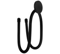 MERRYHAPY Magnetic Towel Holder Rack with Strong Magnet for Refrigerator and Kitchen Utensils, Black Metal Hook for Hanging Dish Towels and Bathrobes in Home