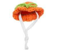 MERRYHAPY Mini Hamster Hat for Small Animals Hand Knitted Tiny Adjustable Pet Plaything Cute Floral Design for Parties and Photoshoots Lightweight Soft Material for Comfort