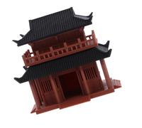 MERRYHAPY Miniature Chinese Pavilion Statue for Zen Style Fish Tank Aquarium Ornament Compact Bonsai Pavilion with Intricate Classical Architecture Design Versatile Micro Landscape