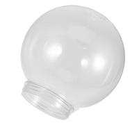 MERRYHAPY Modern Acrylic Globe Lampshade Replacement for Lamp Post and Yard Lamp, Weather Resistant and Easy Installation, Simple Spherical Design for Garden and Patio Lighting
