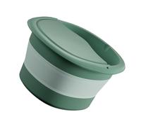 MERRYHAPY Multi-functional Foldable Home Foot Basin Lid Large Green Foot Soak Bucket for Leg Steaming and Massage Spa Bath Tub for Relaxation and Detox at Home