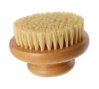 MERRYHAPY Natural Round Bamboo Body Brush for Shower Exfoliating and Cleansing Sturdy Bath Tool for Reach Areas Gentle Skin Massage and Healthy Skin Care Bathing Essential